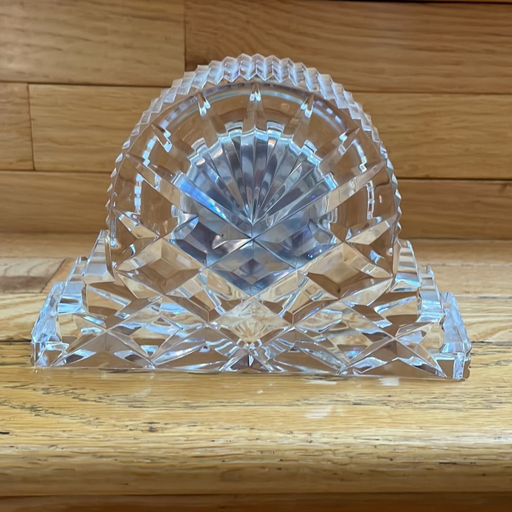 CCO PRICE 🔥🔥 NEW WATERFORD Crystal Mantle Desktop Clock - Picture 3 of 8